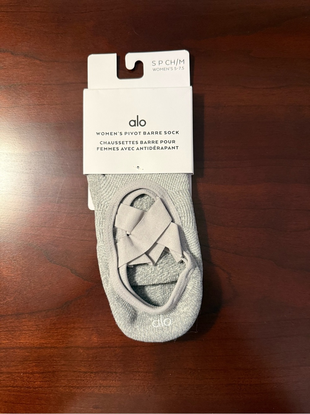 ALO Yoga Women's Pivot Barre No-Show Socks - Light Gray